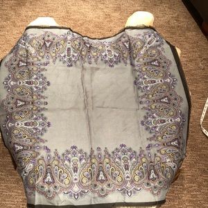 Beautiful grey bordered scarf